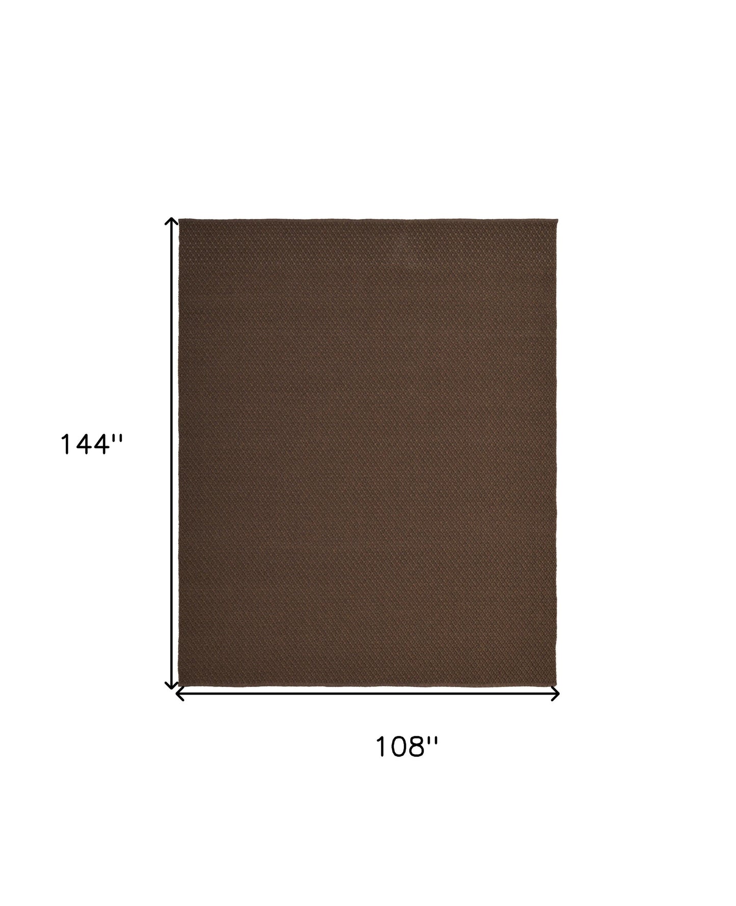9 x 12 Brown Hand Woven Rug