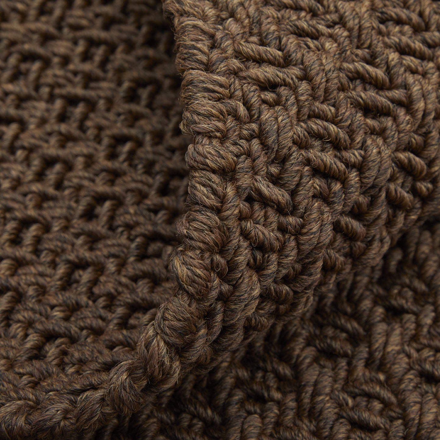9 x 12 Brown Hand Woven Rug