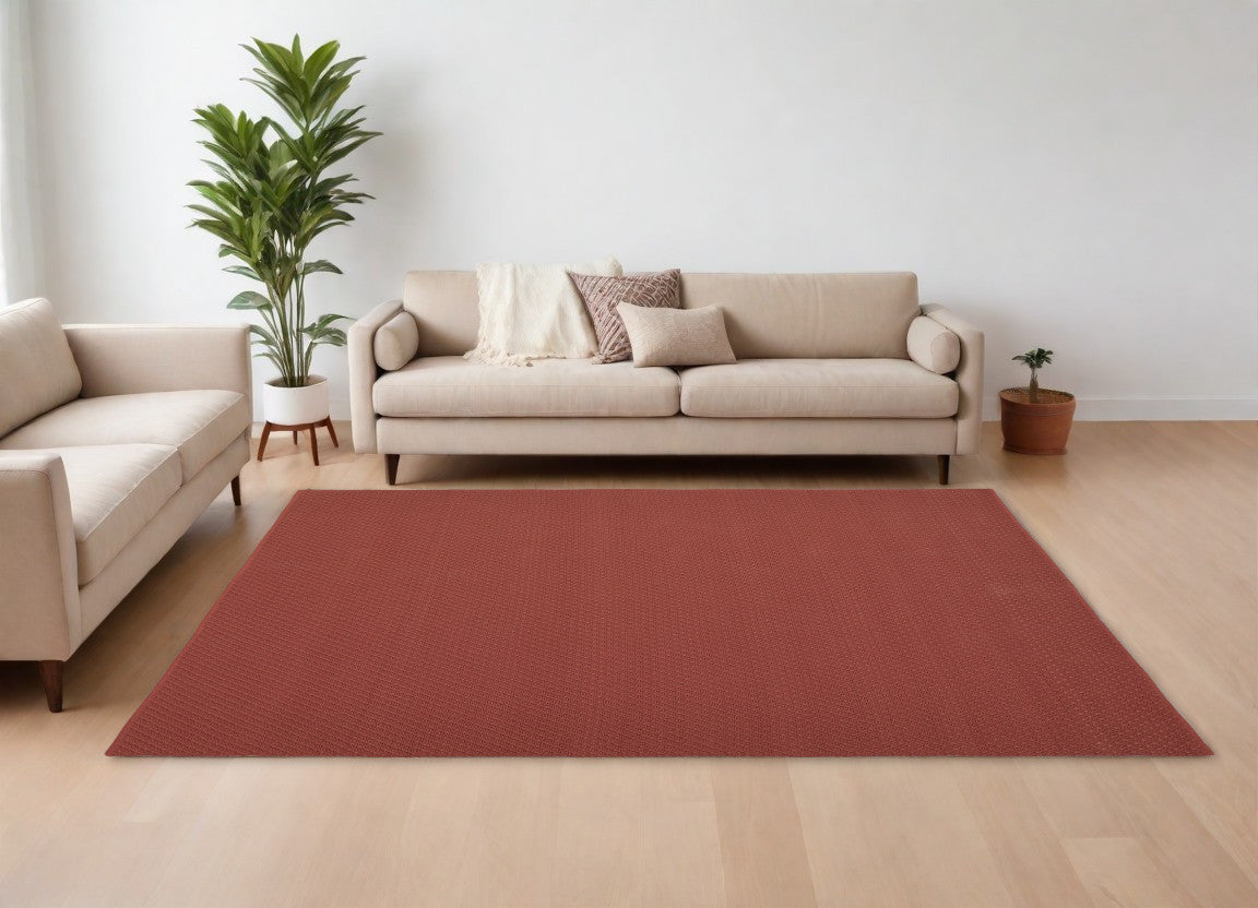 9 x 12 Red Hand Woven Rug