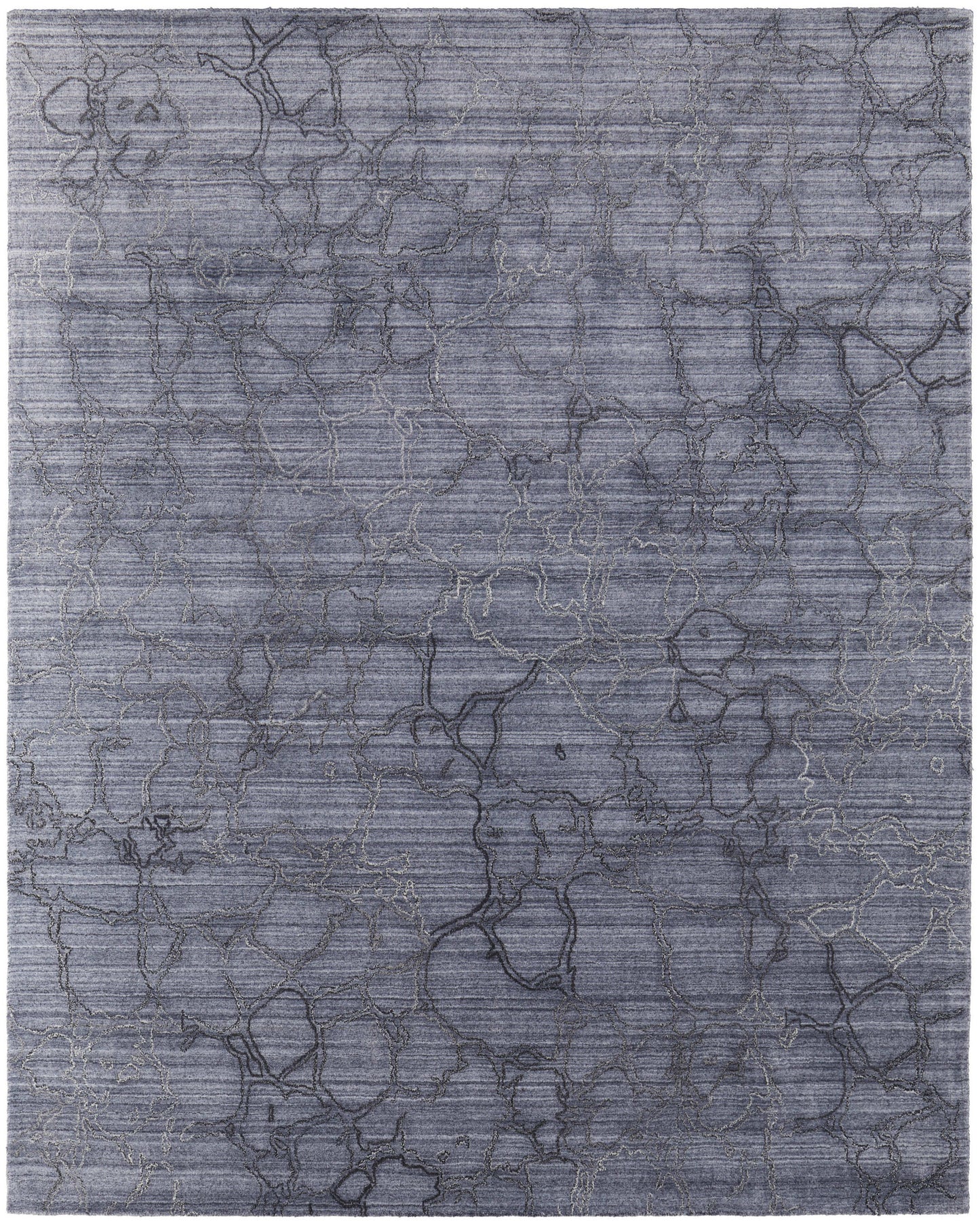 4 x 6 Gray & Blue Hand Woven Rug