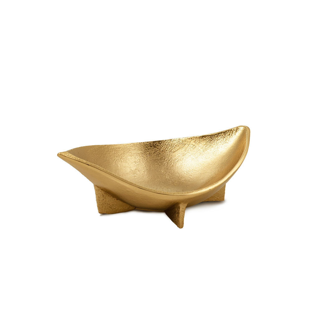 Gold Oval Eye Shaped Centerpiece Bowl
