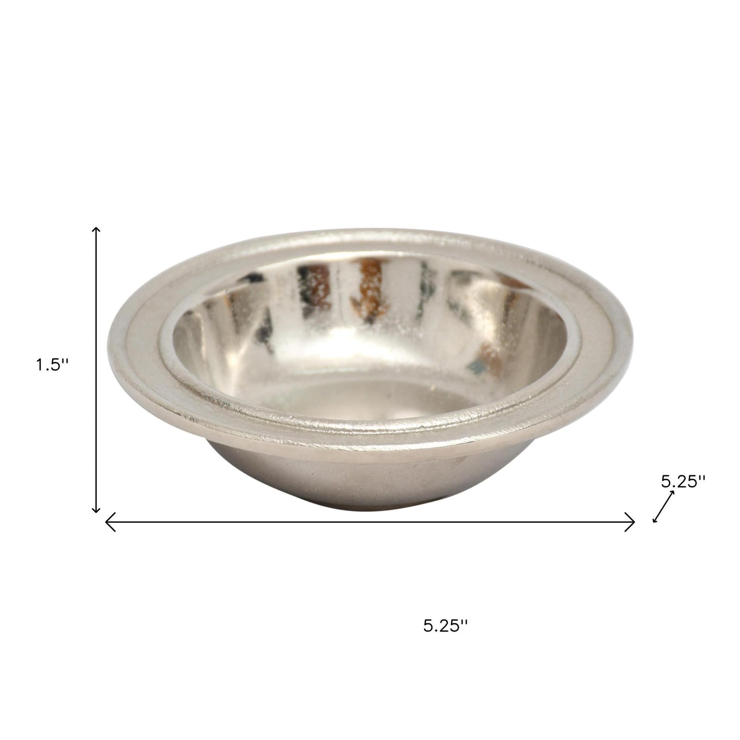 Silver Round Candy or Nut Bowl