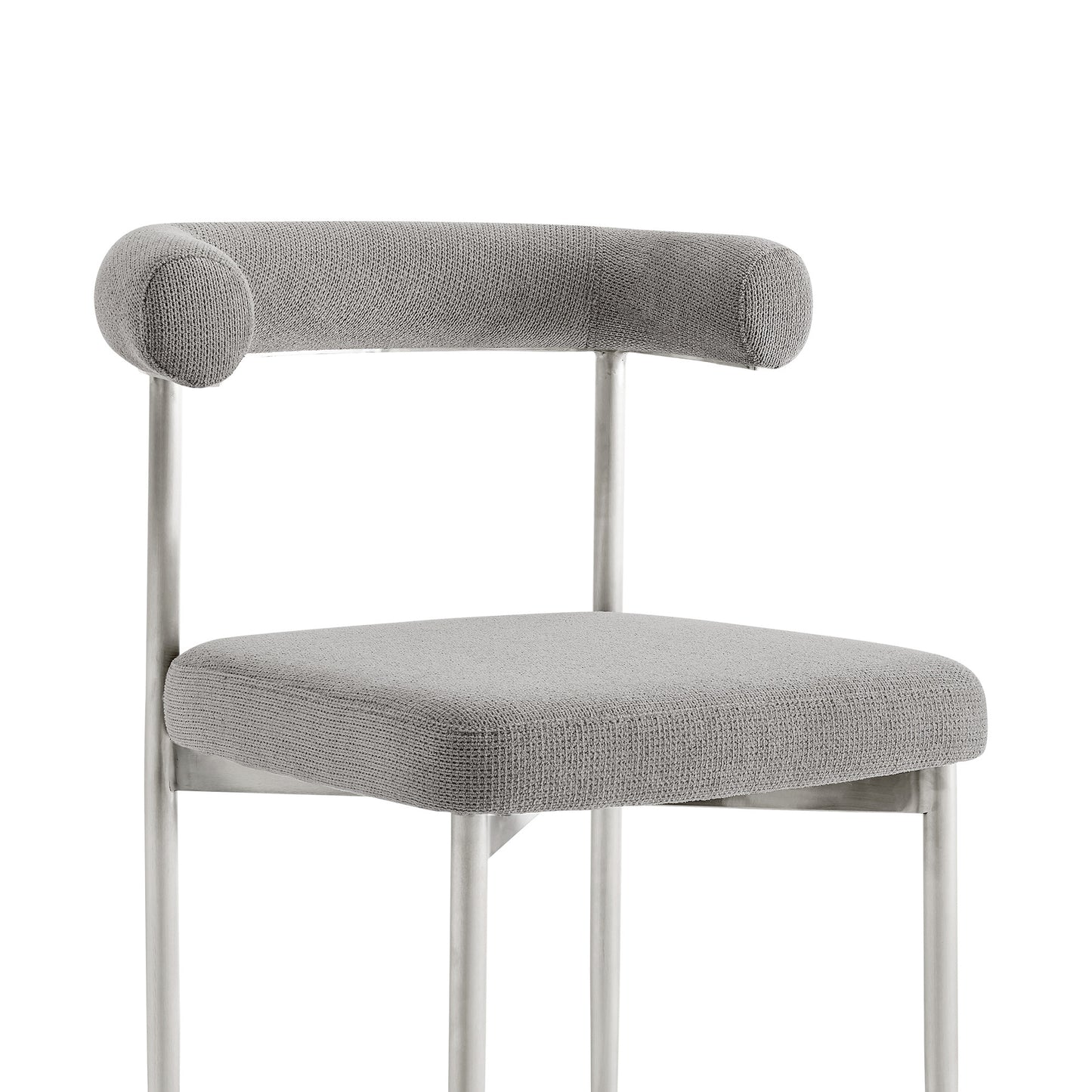 Gray & Silver Dining Chair - Set of 2