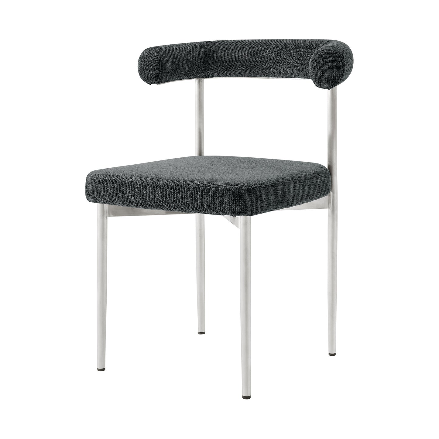 Gray & Silver Dining Chair - Set of 2