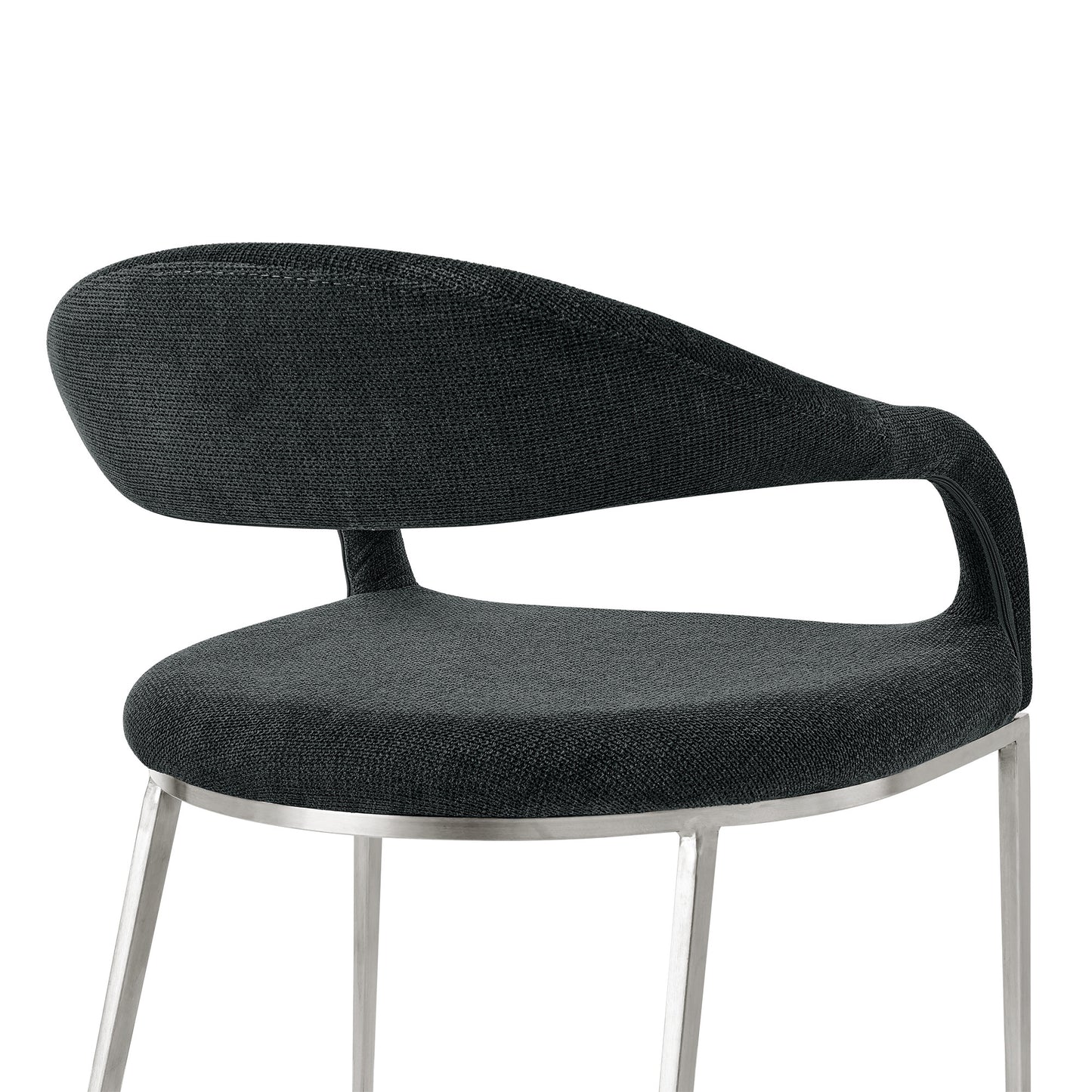 Gray & Silver Dining Chairs - Set of 2