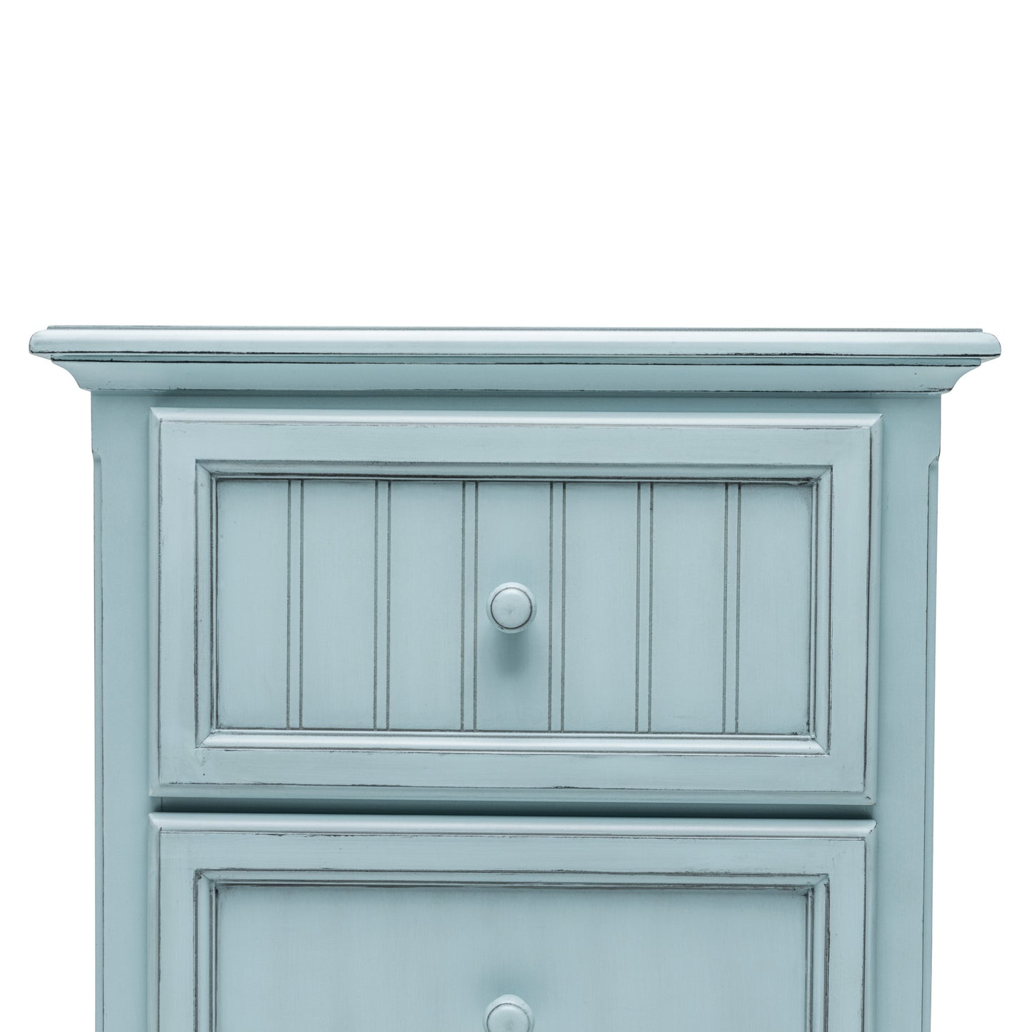 Light Blue Distressed Nightstand