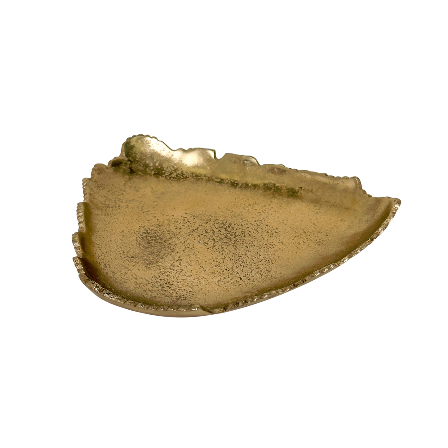Gold Torn Edge Triangular Serving Bowl