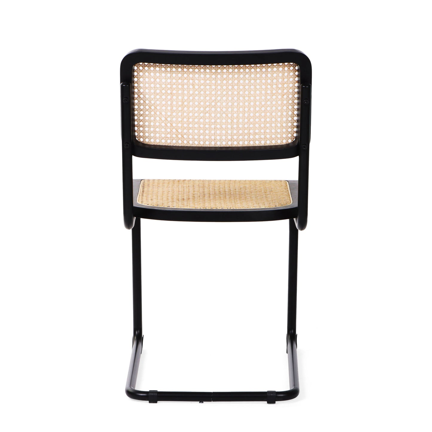 Black & Natural Steel Dining Chair - Set of 2