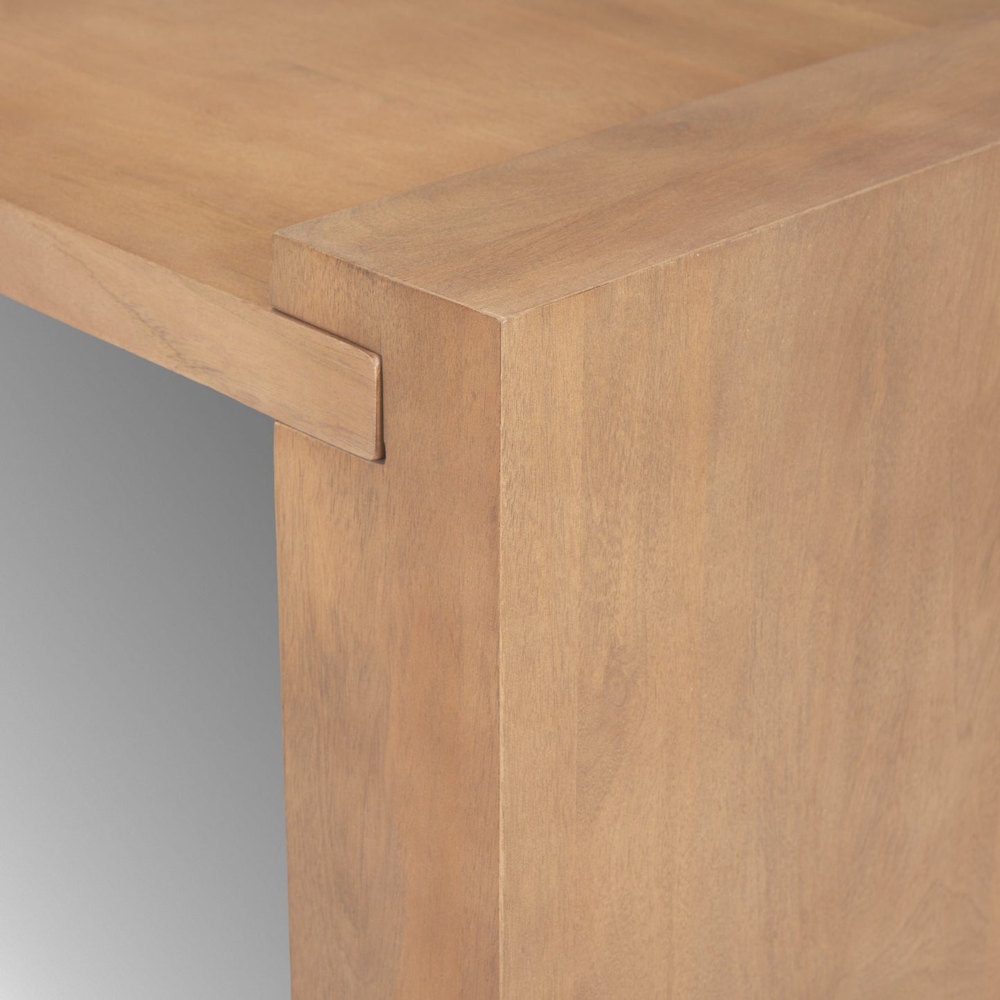 Natural Solid Wood Sled Coffee Table image 9