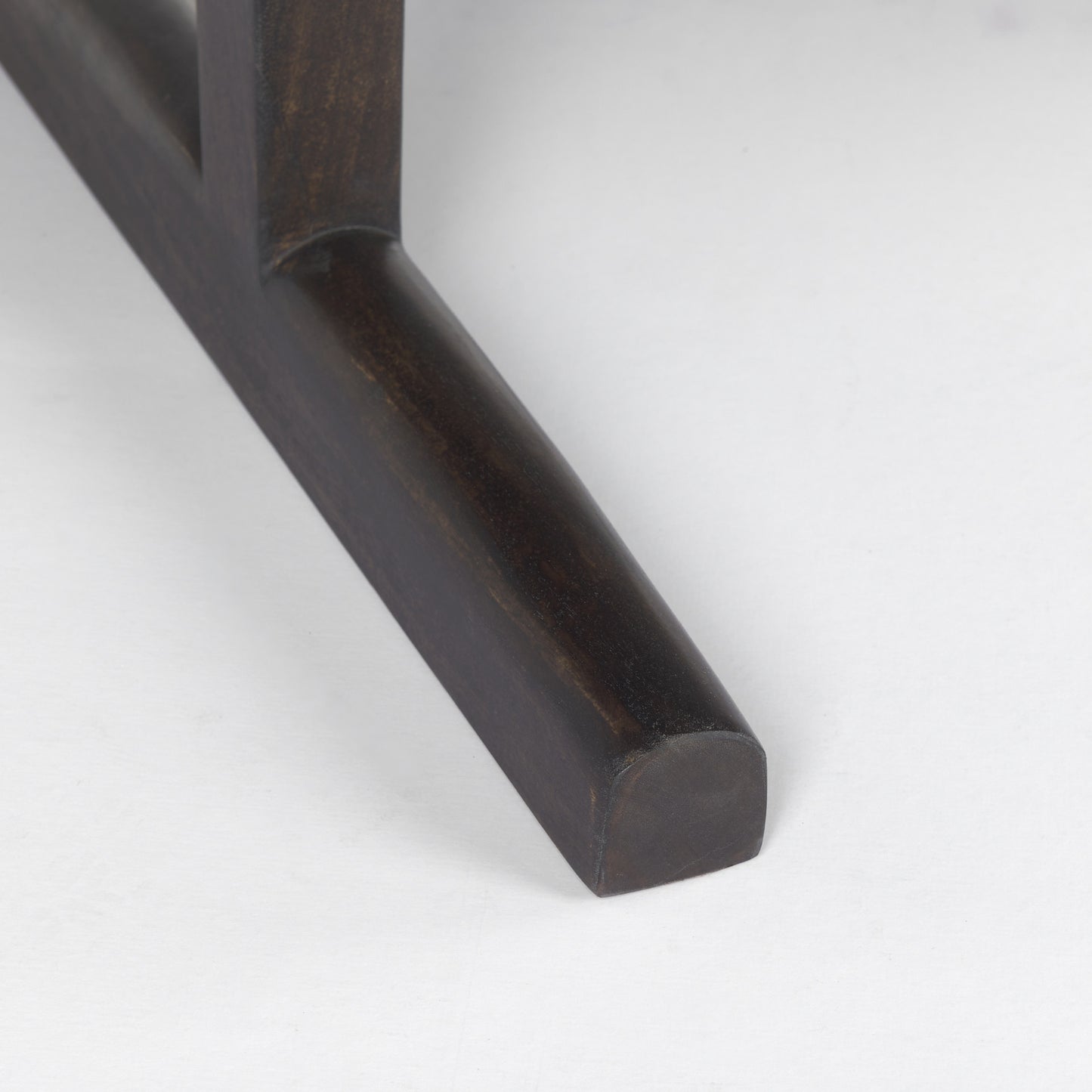 Dark Brown Solid Wood Double Pedestal Coffee Table image 9