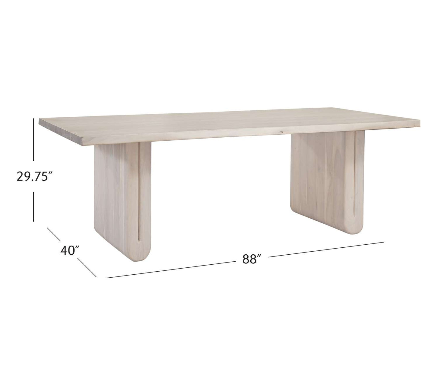 Nadia Dining Table - Dimensional