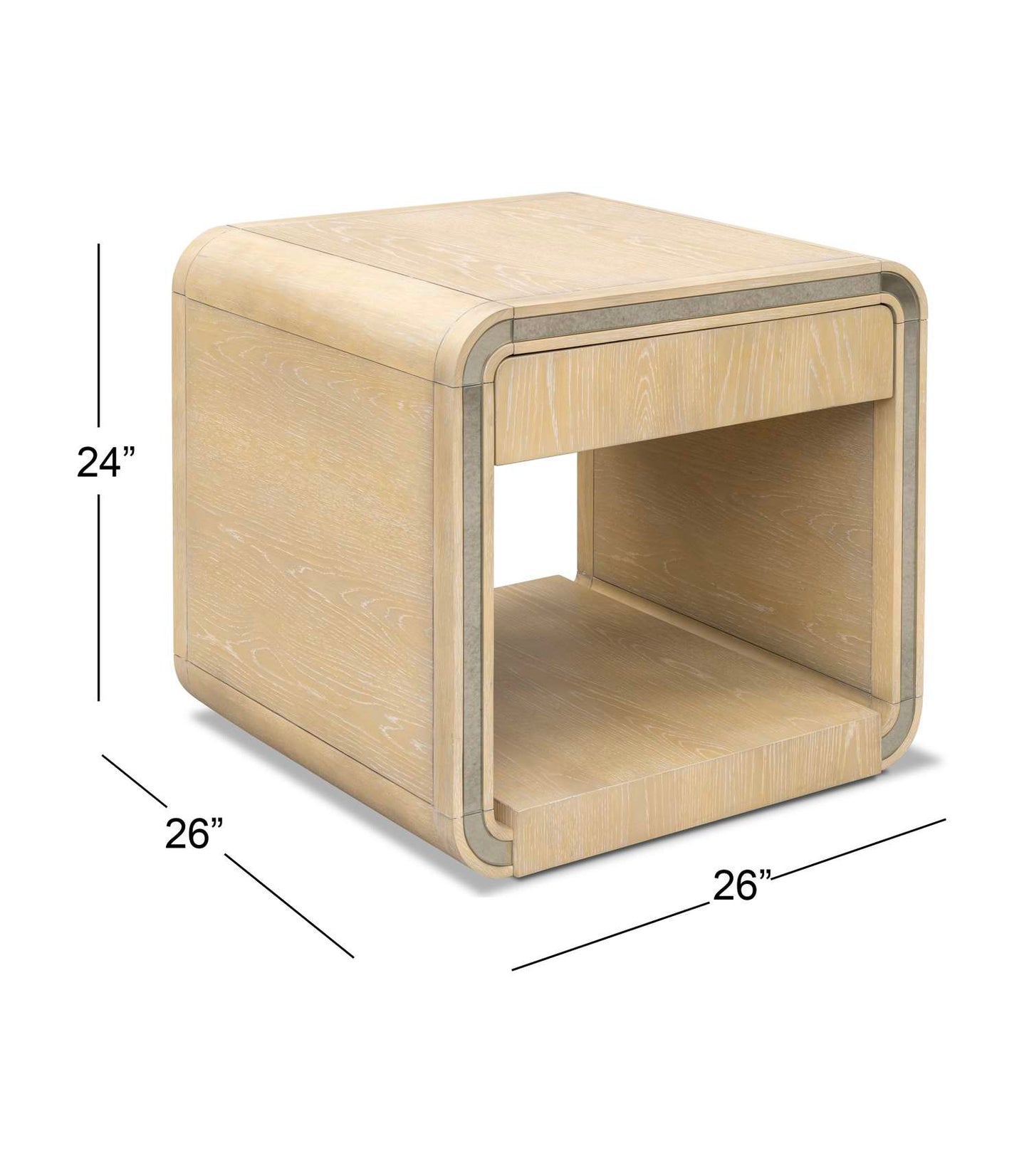Damone End Table - Dimensional