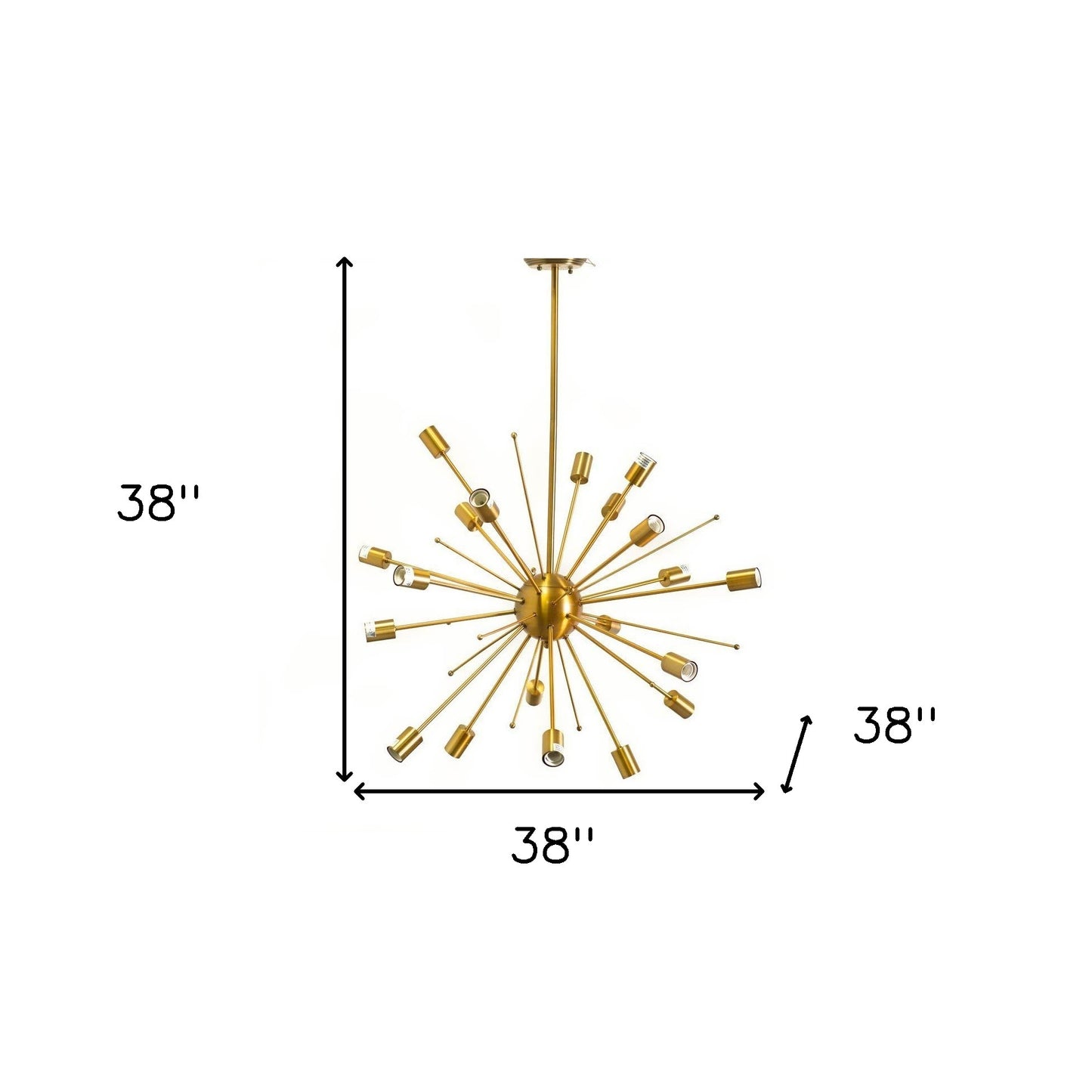 Gold Multi Light Chandelier