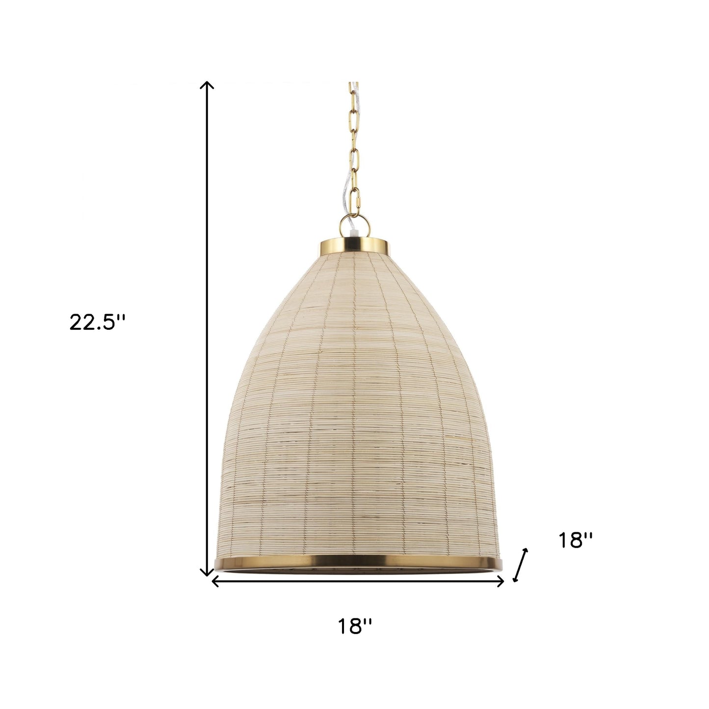 Brown Single Ceiling Light w/ Shades