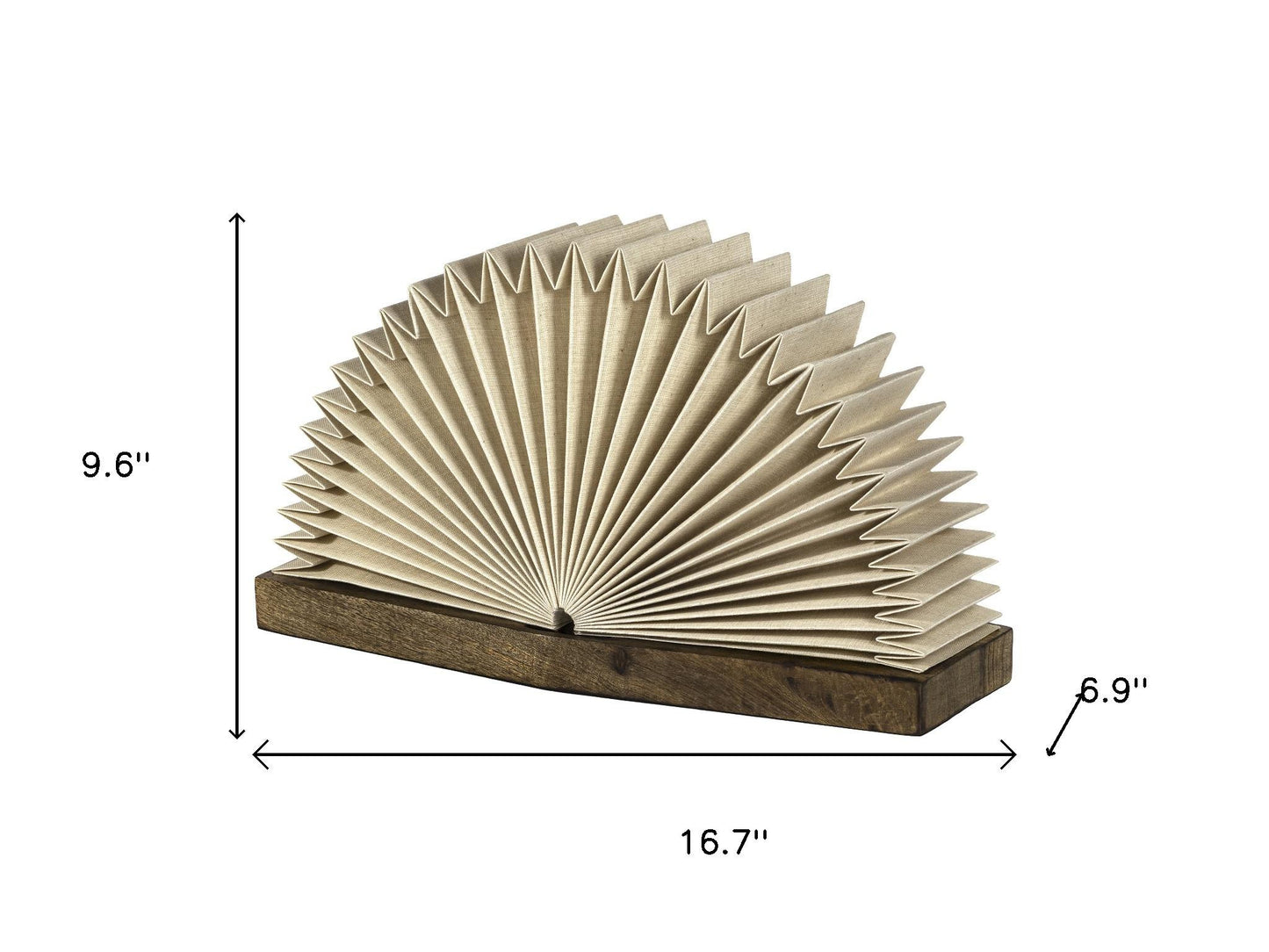 Natural Geometric Table Lamp w/ Novelty Shade
