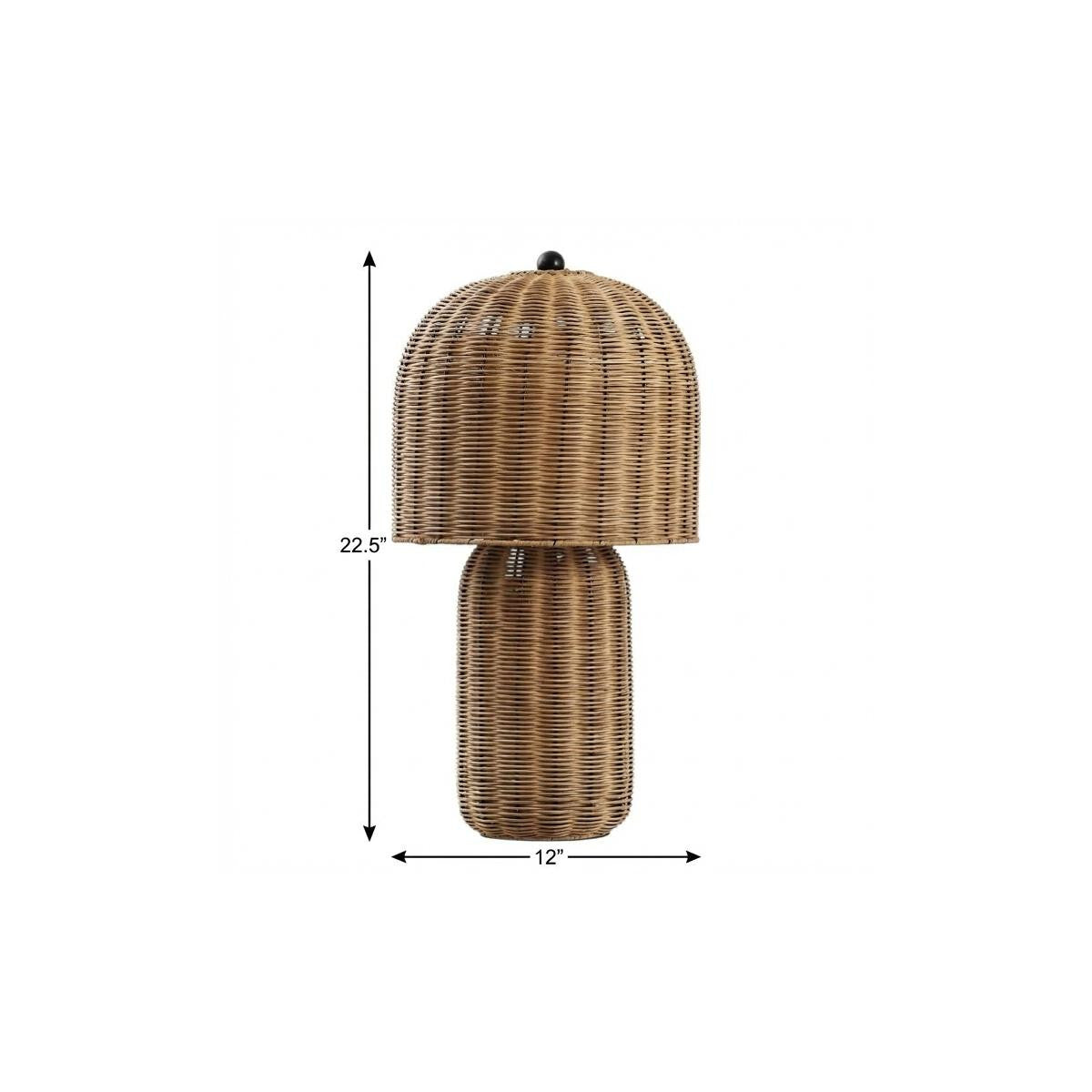 Clear Round Table Lamp w/ Globe Shade