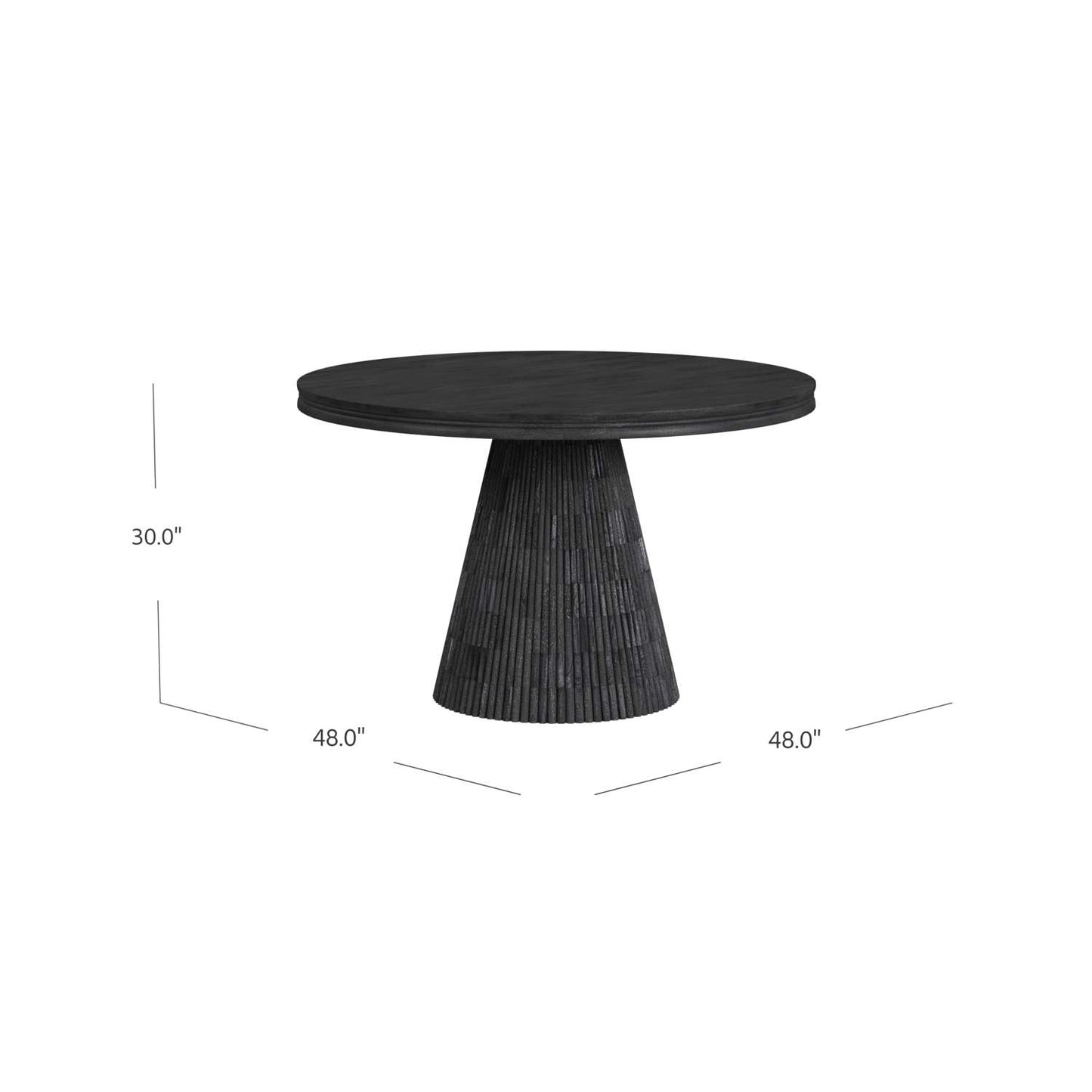 Gaines Dining Table - Dimensional