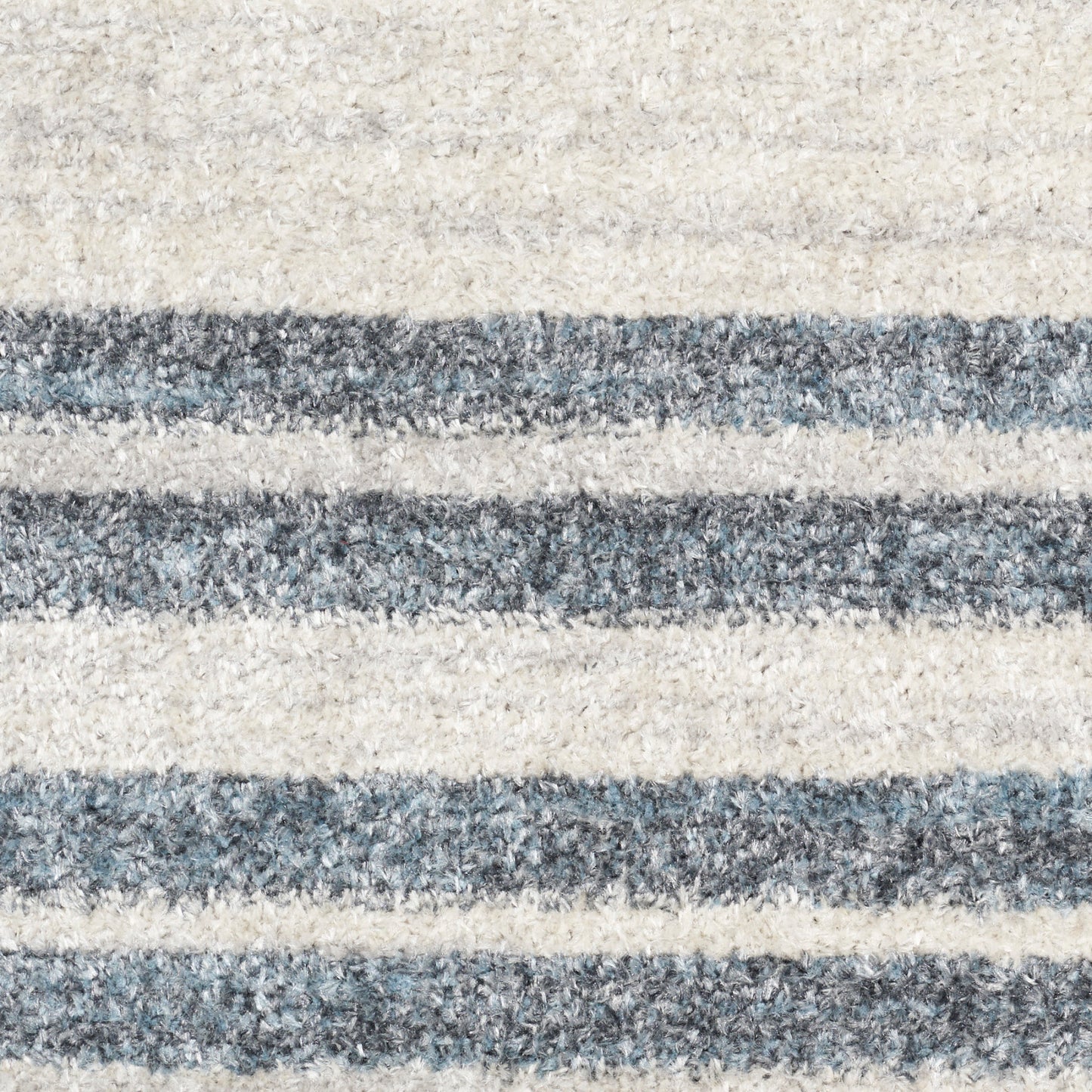 Nourison Astra Ivory & Blue Pet Friendly Machine Washable Rug - Swatch