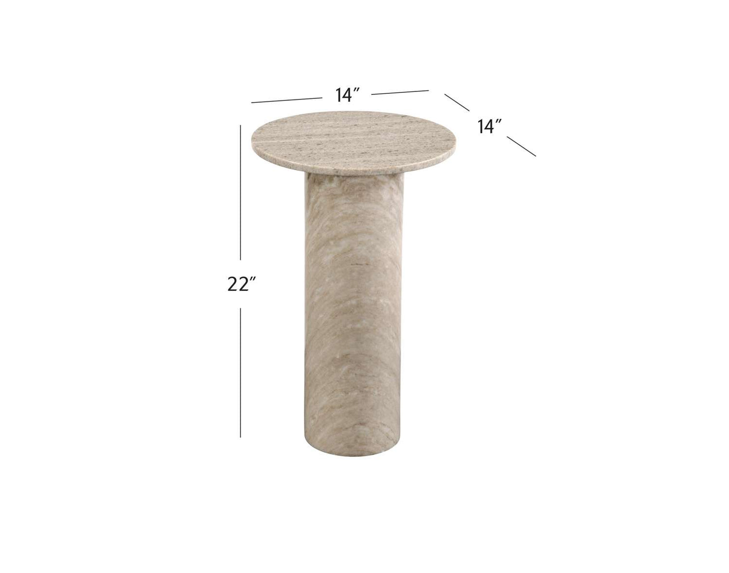 Claude Accent Table - Dimensional