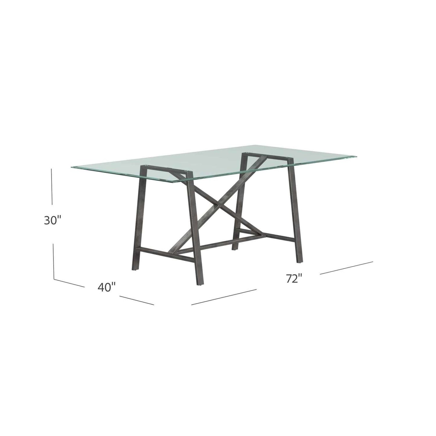 Ross Dining Table - Dimensional