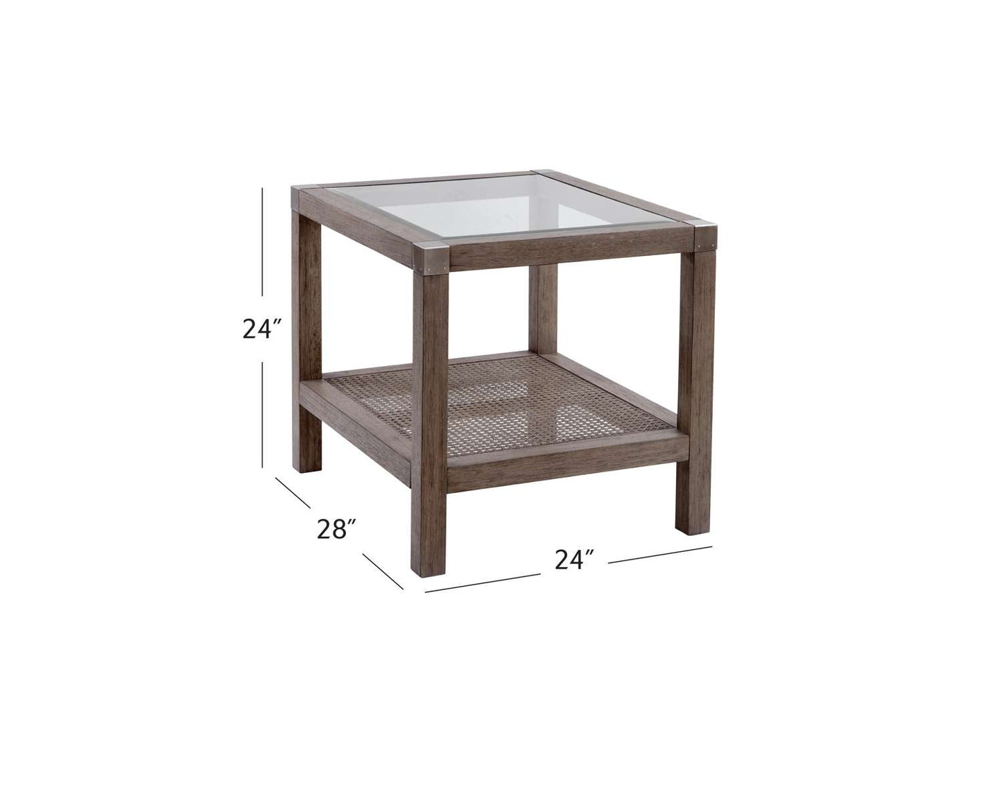 Calum End Table - Dimensional