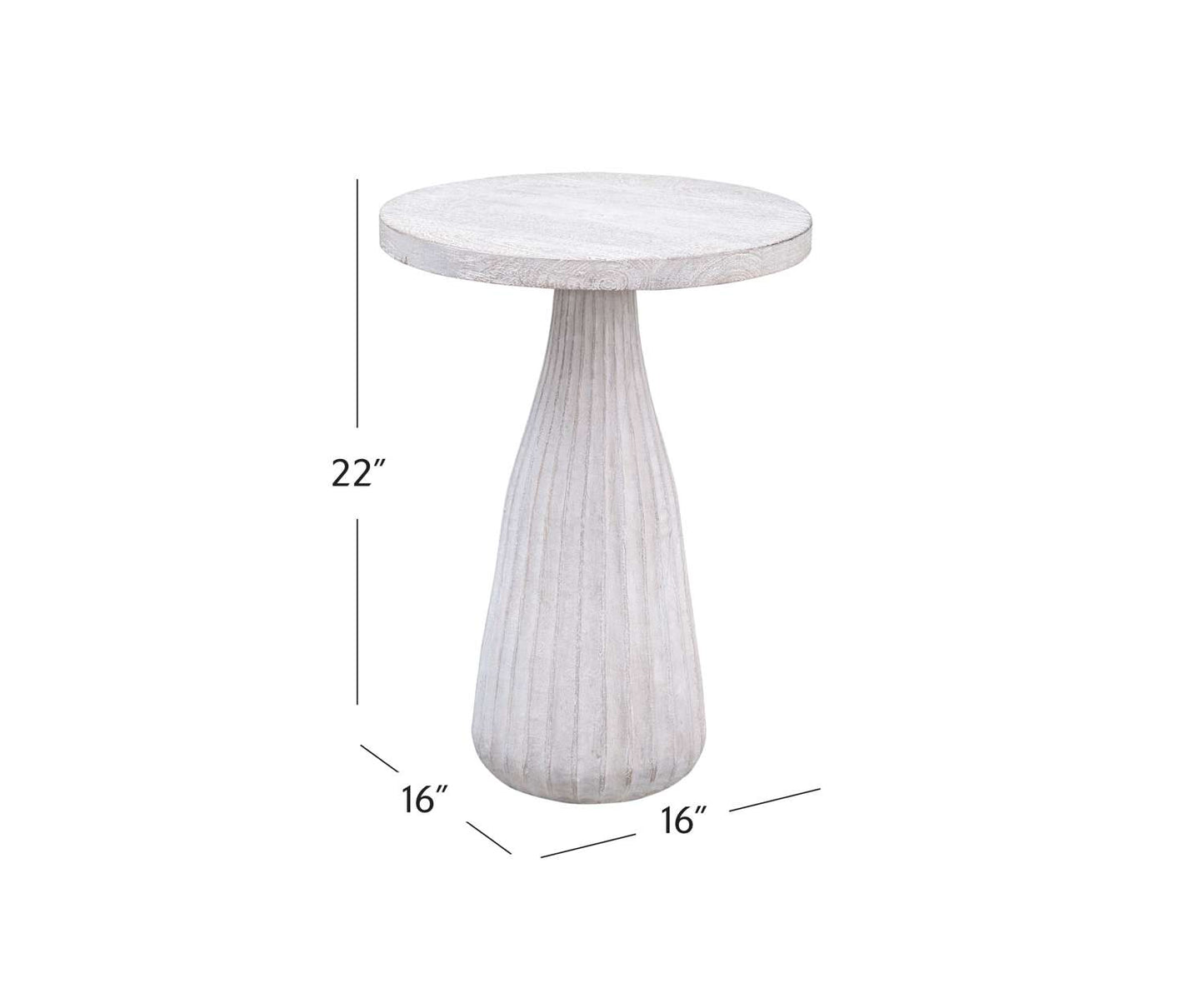 Aimee Accent Table - Dimensional