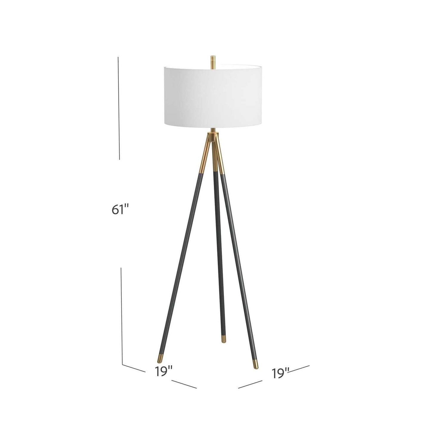 Rowe Floor Lamp - Dimensional
