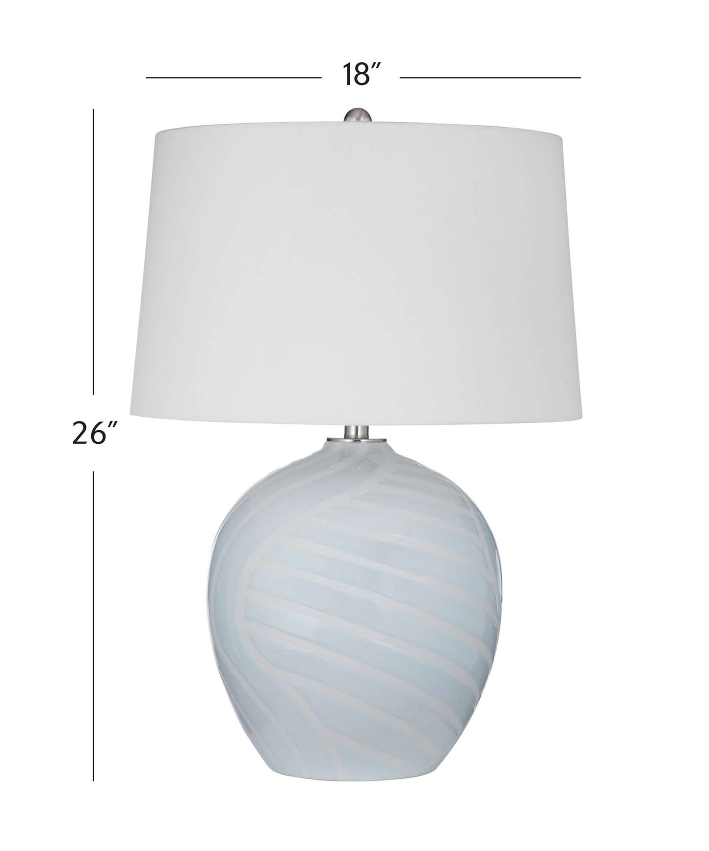 Lyance Table Lamp - Dimensional