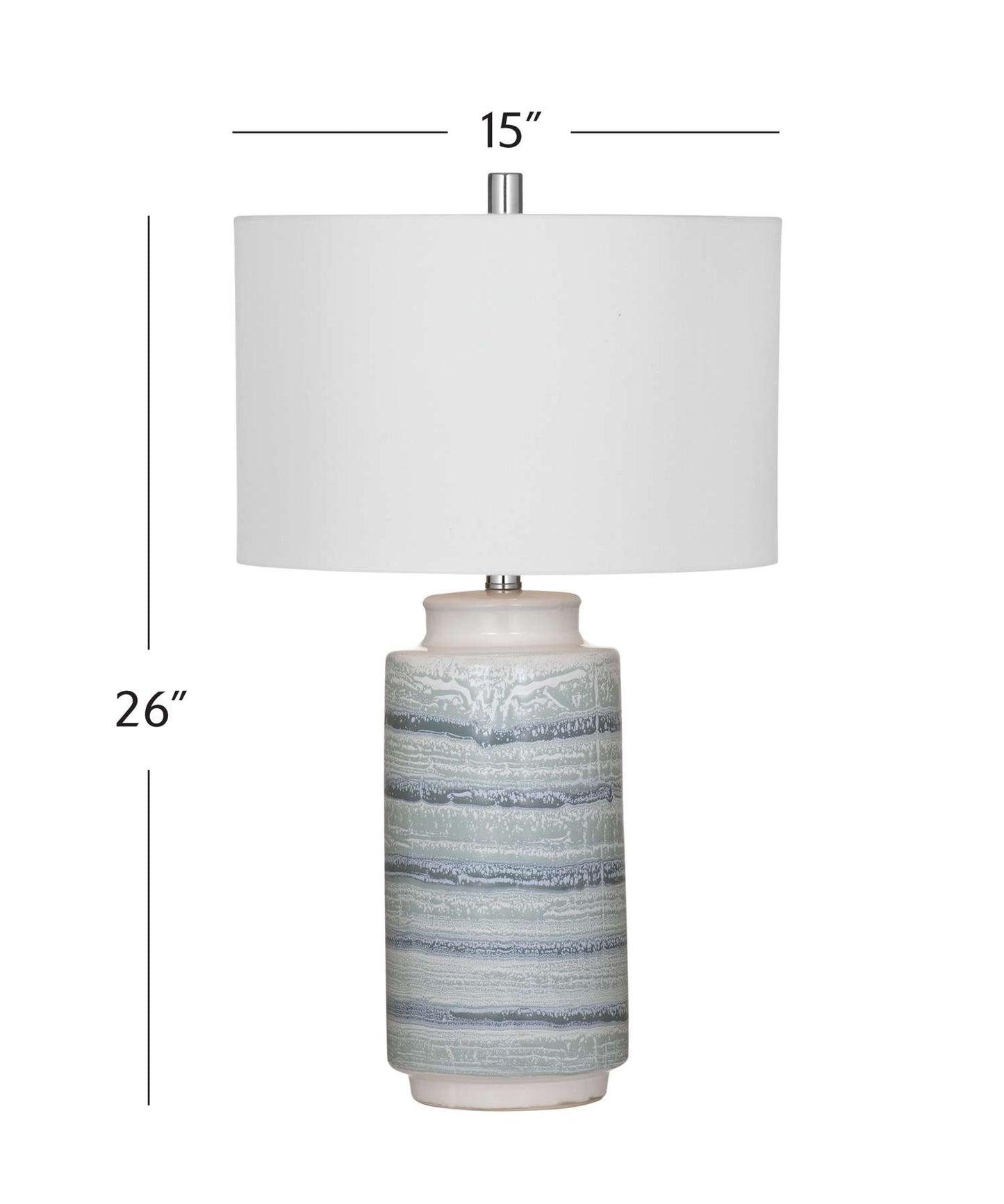 Brizi Table Lamp - Dimensional