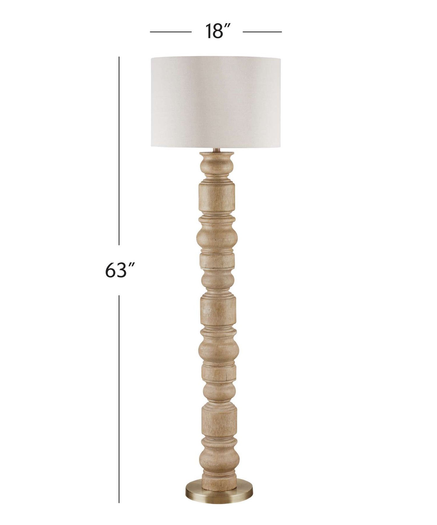 Helford Floor Lamp - Dimensional