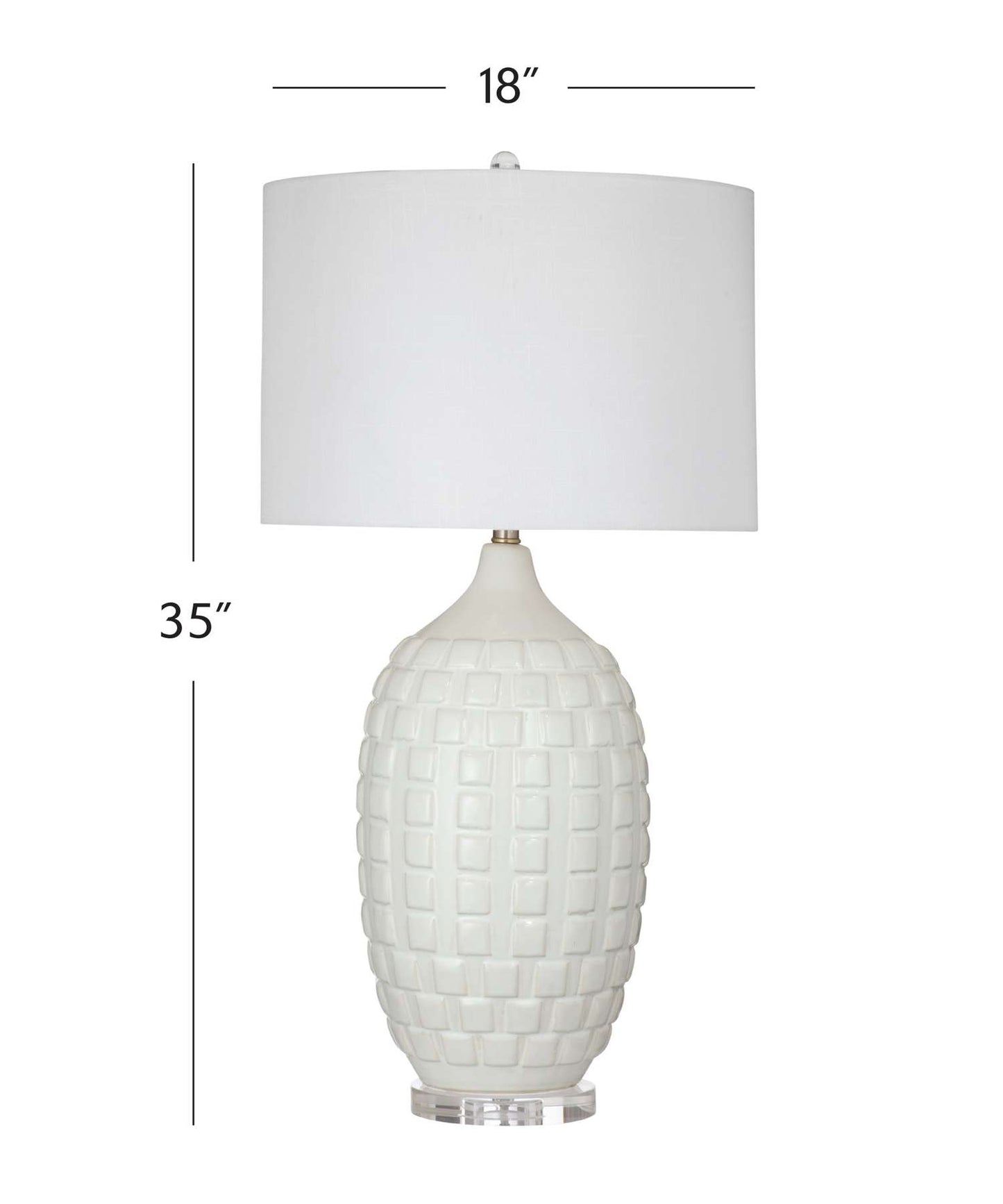 Sesser Table Lamp - Dimensional