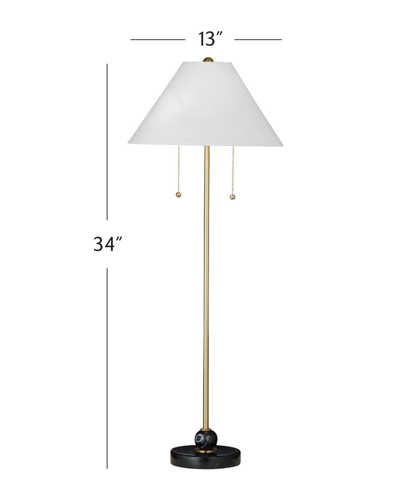 Winfield Table Lamp - Dimensional