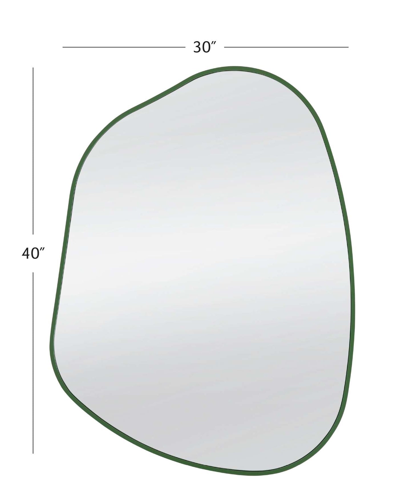 Azalea Wall Mirror - Green - Dimensional