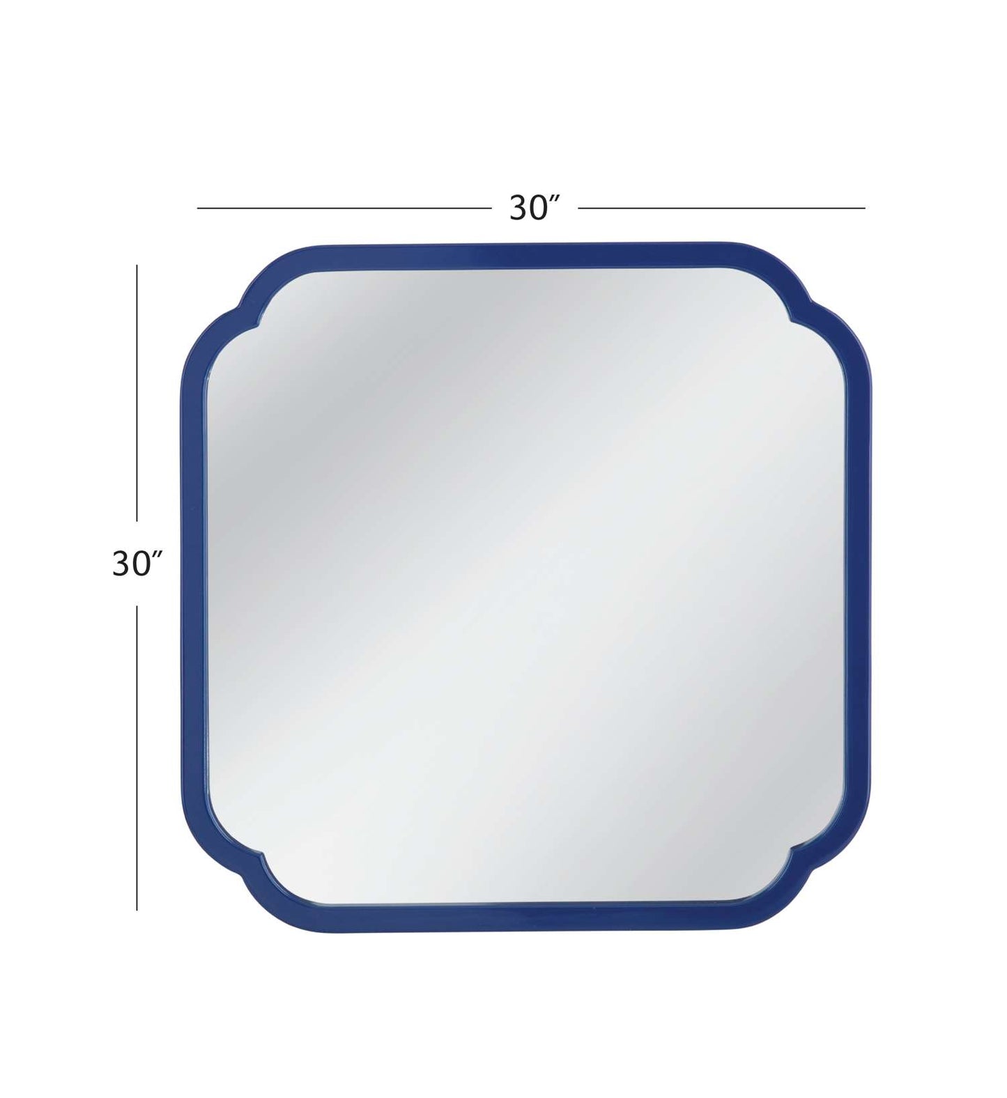 Daphne Square Wall Mirror - Dimensional