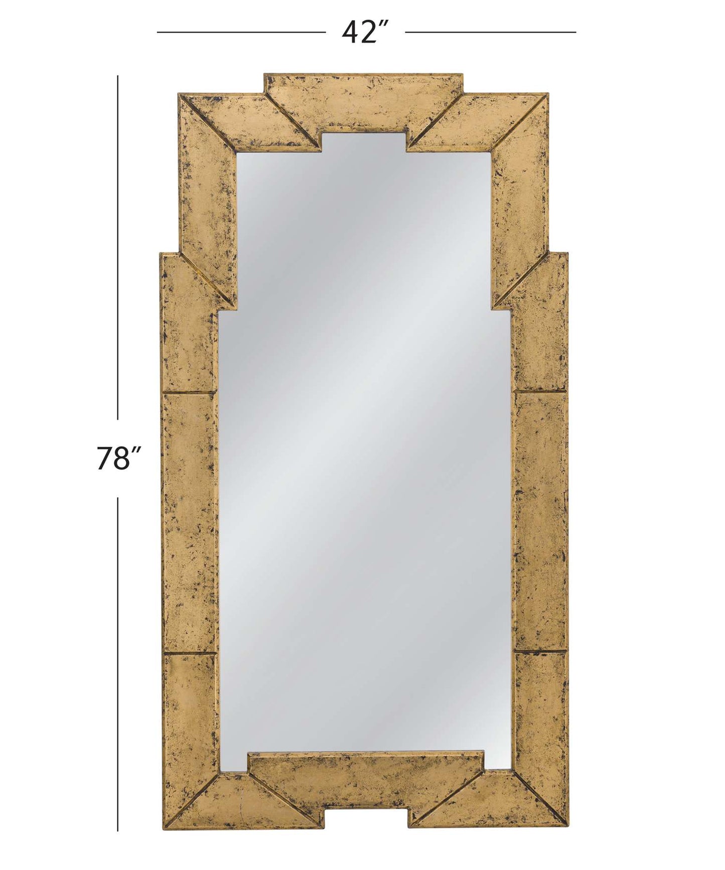 Metouro Floor Mirror - Dimensional
