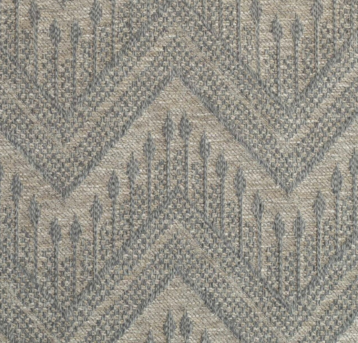 Mali Chevron Woven Pillow in Slate
