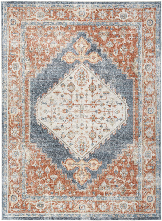 Nourison Astra Denim & Multicolor Pet Friendly Machine Washable Rug - Main