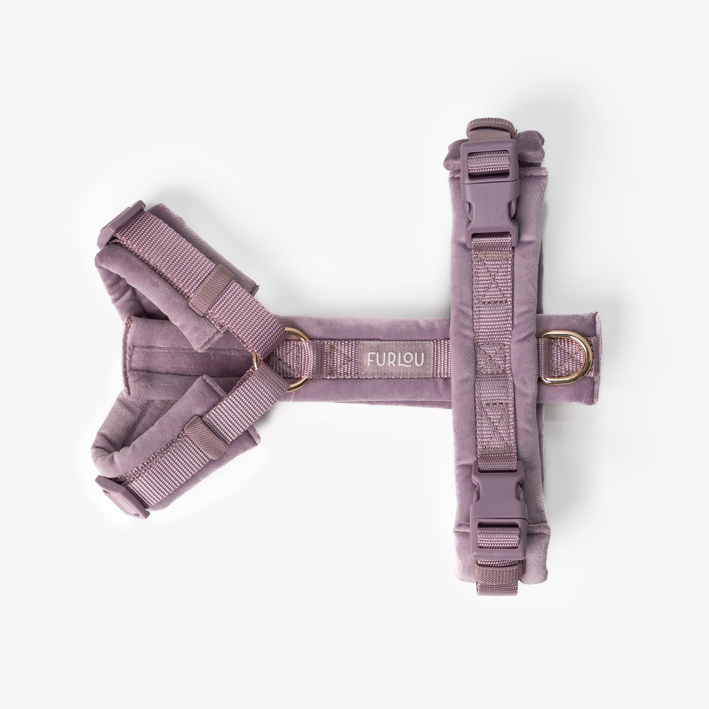 Velvet Dog Harness - Lilac