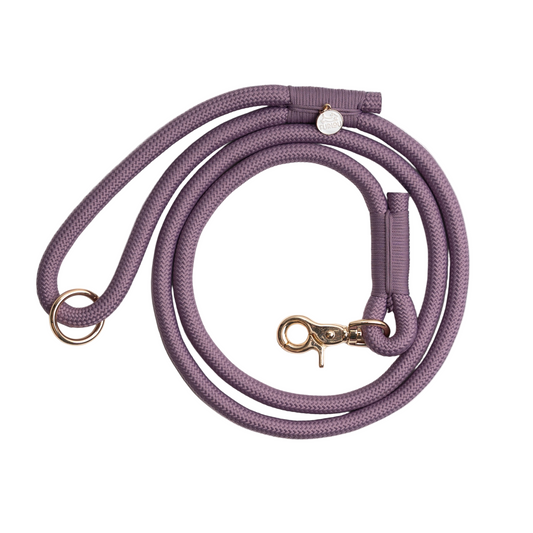 Braided Rope Leash - Lilac
