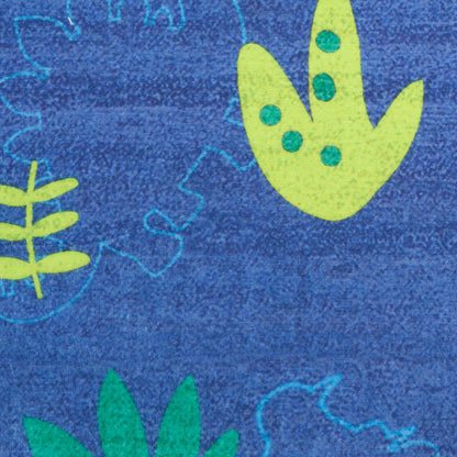Nourison Imagination Navy & Multicolor Machine Washable Rug - Swatch