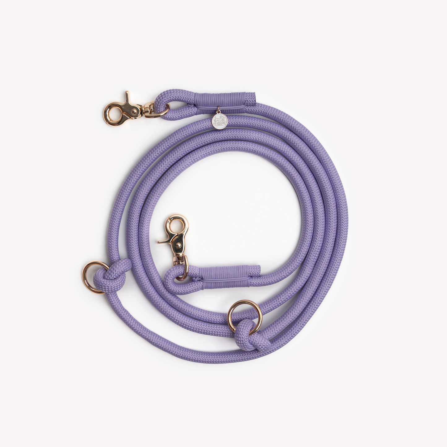 Hands Free Braided Leash - Lavender