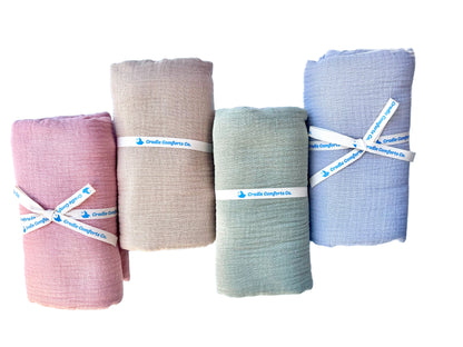 Organic Cotton Gauze Muslin Swaddle Blanket