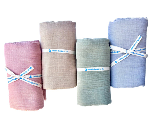 Organic Cotton Gauze Muslin Swaddle Blanket