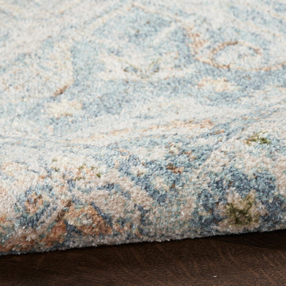Nourison Astra Light Blue Pet Friendly Machine Washable Rug - Texture