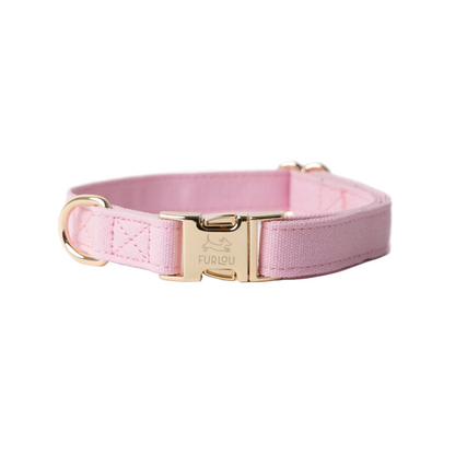 Canvas Dog Collar - Pink