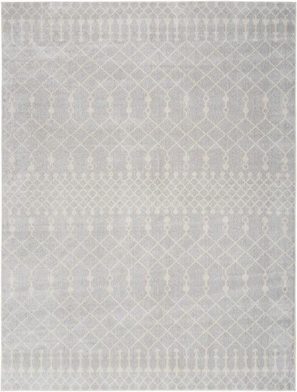 Nourison Astra Grey Pet Friendly Machine Washable Rug - 6'7" x 9'