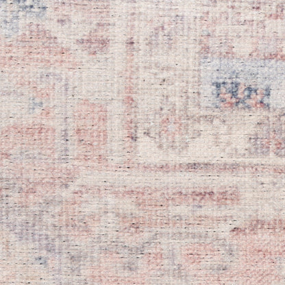 Nourison Vintage Light Blue Machine Washable Rug - Swatch