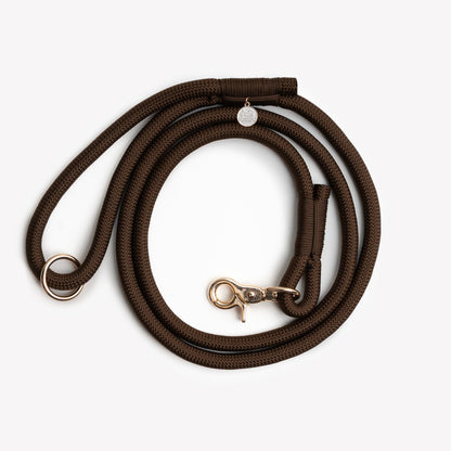 Braided Rope Leash - Brown