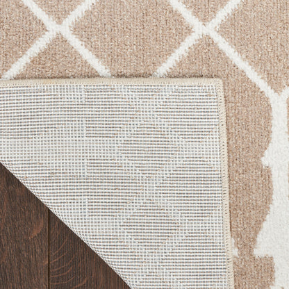 Nourison Astra Taupe Pet Friendly Machine Washable Rug - Corner