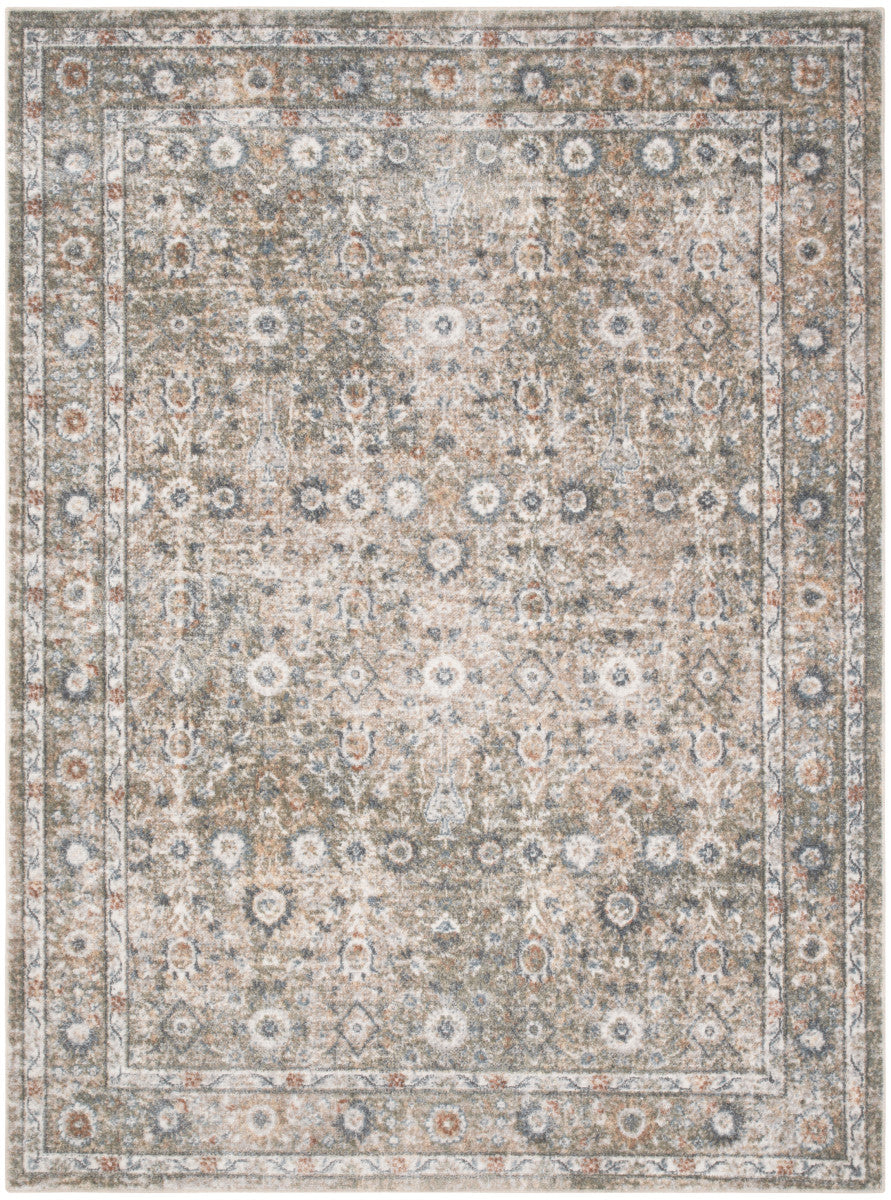 Nourison Astra Gold & Grey Pet Friendly Machine Washable Rug - 5'3" x 7'